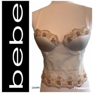 Bebe glam beaded corset - XS